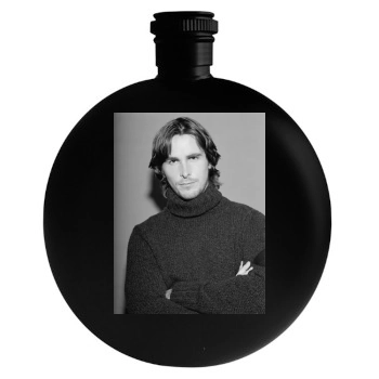 Christian Bale Round Flask