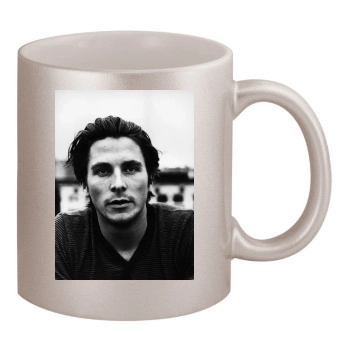 Christian Bale 11oz Metallic Silver Mug