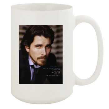 Christian Bale 15oz White Mug