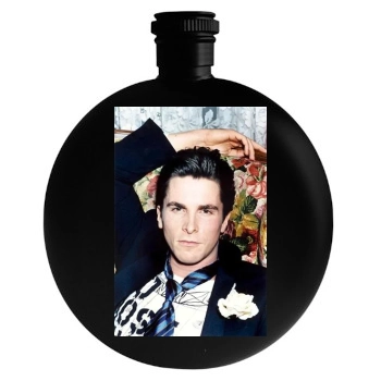 Christian Bale Round Flask