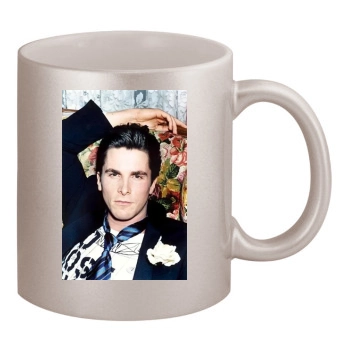 Christian Bale 11oz Metallic Silver Mug