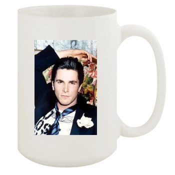 Christian Bale 15oz White Mug