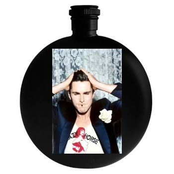 Christian Bale Round Flask