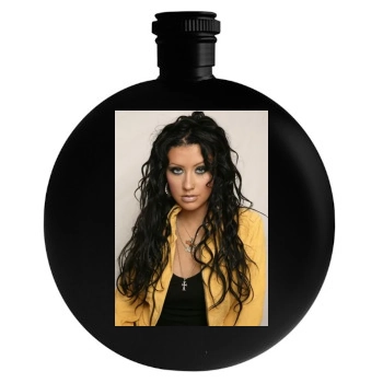 Christina Aguilera Round Flask