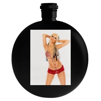 Christina Aguilera Round Flask