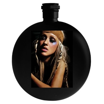 Christina Aguilera Round Flask