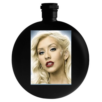 Christina Aguilera Round Flask