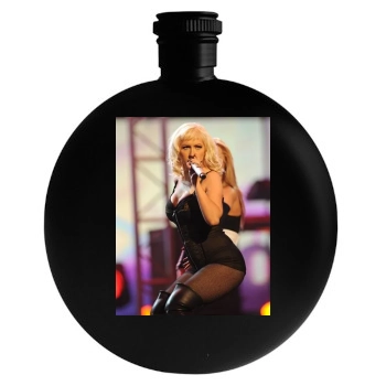 Christina Aguilera Round Flask