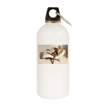 Christina Aguilera White Water Bottle With Carabiner