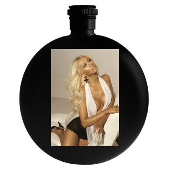 Christina Aguilera Round Flask