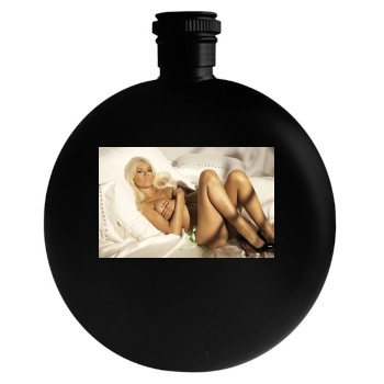 Christina Aguilera Round Flask