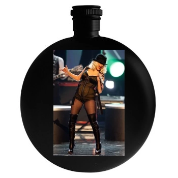 Christina Aguilera Round Flask