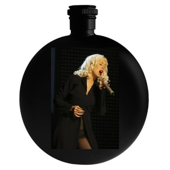 Christina Aguilera Round Flask