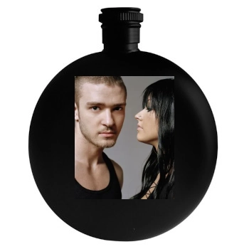 Christina Aguilera Round Flask