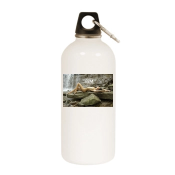 Karmen White Water Bottle With Carabiner