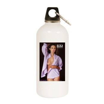 Karmen White Water Bottle With Carabiner