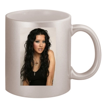 Christina Aguilera 11oz Metallic Silver Mug