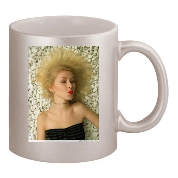 Christina Aguilera 11oz Metallic Silver Mug