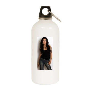 Christina Aguilera White Water Bottle With Carabiner