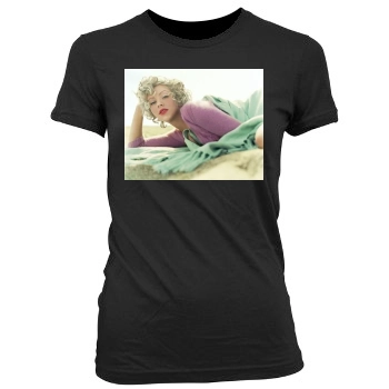 Christina Aguilera Women's Junior Cut Crewneck T-Shirt