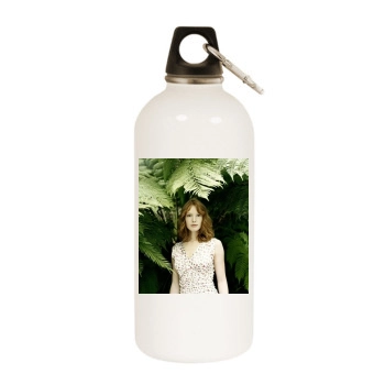 Christina Aguilera White Water Bottle With Carabiner