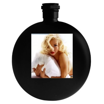 Christina Aguilera Round Flask