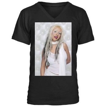 Christina Aguilera Men's V-Neck T-Shirt