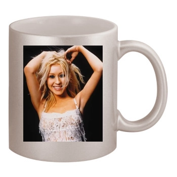 Christina Aguilera 11oz Metallic Silver Mug