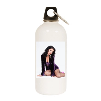 Christina Aguilera White Water Bottle With Carabiner