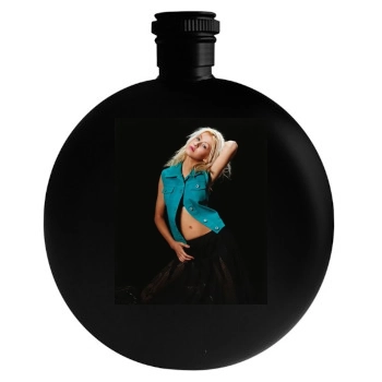 Christina Aguilera Round Flask