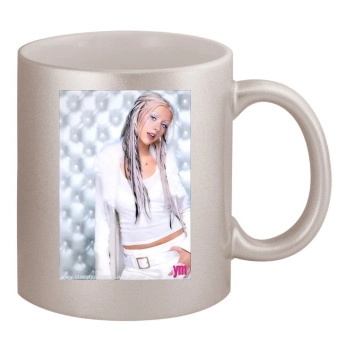 Christina Aguilera 11oz Metallic Silver Mug