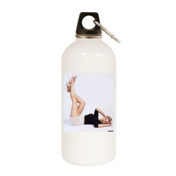 Katherine Heigl White Water Bottle With Carabiner