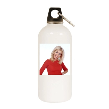 Christina Aguilera White Water Bottle With Carabiner