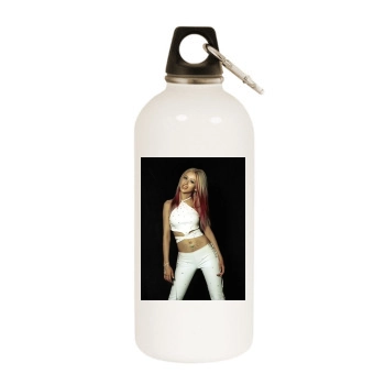 Christina Aguilera White Water Bottle With Carabiner