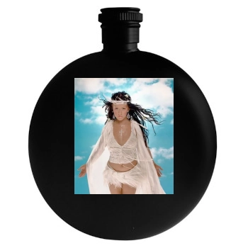 Christina Aguilera Round Flask