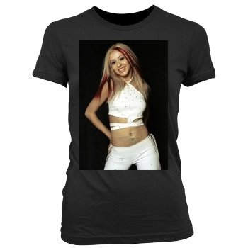 Christina Aguilera Women's Junior Cut Crewneck T-Shirt