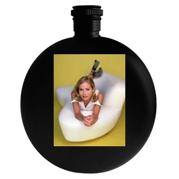 Christina Applegate Round Flask