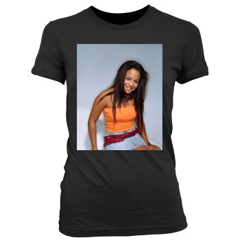 Christina Milian Women's Junior Cut Crewneck T-Shirt