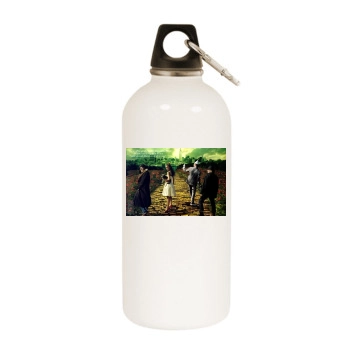 Keira Knightley White Water Bottle With Carabiner