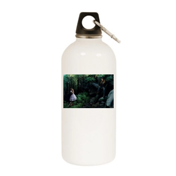 Keira Knightley White Water Bottle With Carabiner