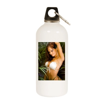 Christy Hemme White Water Bottle With Carabiner