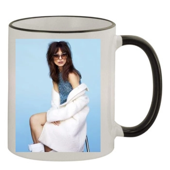 Keira Knightley 11oz Colored Rim & Handle Mug