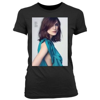 Keira Knightley Women's Junior Cut Crewneck T-Shirt