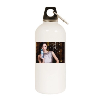 Keira Knightley White Water Bottle With Carabiner