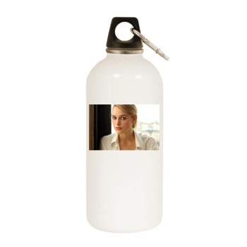 Keira Knightley White Water Bottle With Carabiner