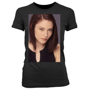 Chyler Leigh Women's Junior Cut Crewneck T-Shirt