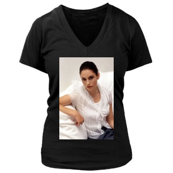 Chyler Leigh Women's Deep V-Neck TShirt