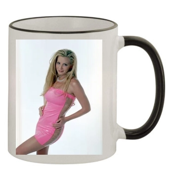 Cindy Margolis 11oz Colored Rim & Handle Mug