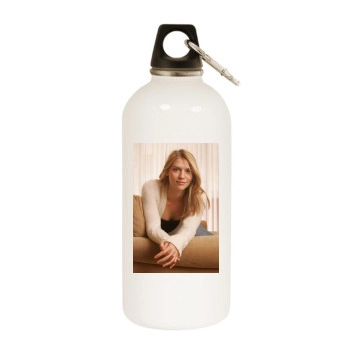 Claire Danes White Water Bottle With Carabiner