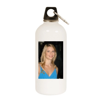 Claire Danes White Water Bottle With Carabiner